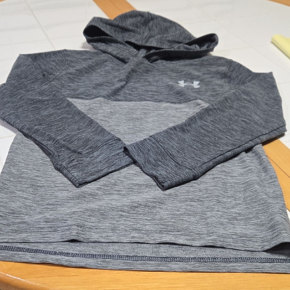 Under Armour Kids Two-Tone Gray Hoodie